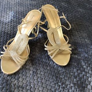 Gold 2 inch sandals